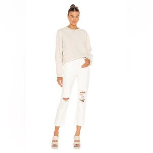 Agolde Women's White Distressed Jeans